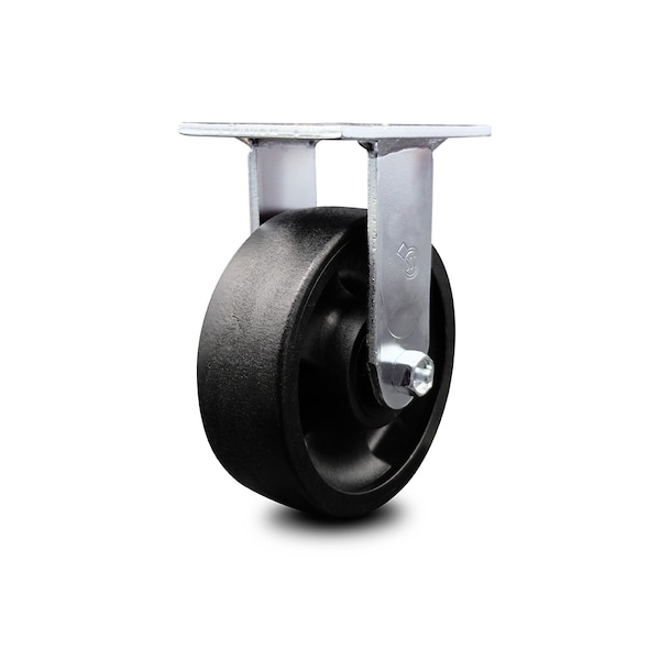 6 Inch Glass Filled Nylon Wheel Rigid Caster with Ball Bearing